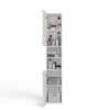 Armoire de salle de bain haute avec étagères MARGO – blanc Voir les images du produit 9