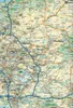 A map of the area around Berlin, Germany, showing roads, cities, and natural features. Náhled obrázku produktu