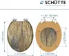 Diagrams showing the dimensions of a toilet seat. Náhled obrázku produktu