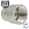 tecuro Reduktionsmuffe Edelstahl V4A (AISI 316), IG/IG 2 x Produktbild-Vorschau 3
