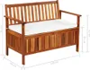vidaXL Banc de rangement de jardin en bois d'acacia massif Voir les images du produit 22
