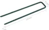 vidaXL Hřebíky na umělou trávu 50 ks. Železo ve tvaru U Náhled obrázku produktu 5