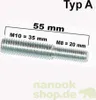 Gewindeadapter M8 / M10 - 55 mm - Typ A Produktbild-Vorschau 1
