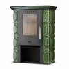 Kachelofen ELDUR 6kW Grün – freistehend, Keramik, ECO Produktbild-Vorschau 2