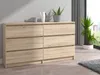 Roe Furniture | Kommode - 6 Schubladen - 140 cm - Sonoma - Produktbild-Vorschau 5