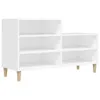 vidaXL Stojan na topánky biely 102x36x60 cm Drevo Materiál Náhľad obrázku produktu 1