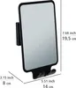 WENKO Vacuum-Loc® Antibeschlagspiegel Mod. Quadro Schwarz, Produktbild-Vorschau 5