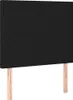The Living Store LED Kopfteil Schwarz 100x5x118/128 cm Produktbild-Vorschau 5