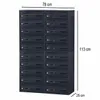 20-fach Briefkastenanlage Anthrazit Ral 7016, 25 cm Tiefe, Produktbild-Vorschau 9