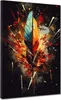 Abstrakt Feder Splatter Style Leinwandbild Wandbild Produktbild-Vorschau 1