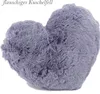 heimtexland ® Fell Dekokissen Plüsch Herz Kuschelkissen XL Produktbild-Vorschau 2