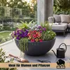 Lot de 2 jardinières rondes BigDean 39 cm, couleur Voir les images du produit 4