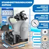 KESSER® Sandfilteranlage mit Pumpe & 1200g Filterbälle, Produktbild-Vorschau 2