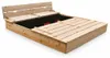 Großer Kindersandkasten aus Holz mit Bänken und Produktbild-Vorschau 2
