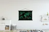 MuchoWow® Textilposter Weltkarte - Grün - Blätter 120x80 cm Produktbild-Vorschau 2