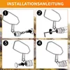 Fietsspiegel, stuurspiegel, echtglas, inklapbaar, voor Productafbeelding-voorbeeld 9