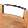 Vassoio Relaxdays, vassoio rotondo da portata, legno di Anteprima dell’immagine prodotto 6