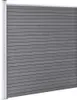 WPC Zaun-Set 5 Quadrate + 1 Schräge 965x186 cm Grau Produktbild-Vorschau 2