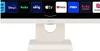 A white LG smart monitor with various streaming service logos displayed on its screen. Produktbild-Vorschau