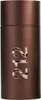 A close-up, front-facing studio shot of a cylindrical brown perfume bottle with metallic rose gold numbering '212' embossed on the front. Náhľad obrázku produktu