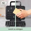 GOURMETmaxx Waffeleisen für 2 Belgische Waffeln Produktbild-Vorschau 4