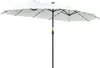 Outsunny Sonnenschirm 4,5 m Doppelsonnenschirm mit LED Produktbild-Vorschau 1