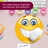 younikat Mauspad mit Smile-Motiv I Ø 22 cm rund I Happy Produktbild-Vorschau 5