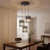Globo Lighting hanglamp, metaal, mat zwart, 3x E27 Productafbeelding-voorbeeld 8