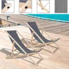 karpal Chaise de jardin pliante en bois Chaise de plage Voir les images du produit 3