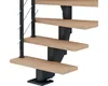 Pertura Mittelholmtreppe Alena Eiche Leimholz Anthrazit Produktbild-Vorschau 2