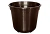Geli Blumentopf STANDARD Braun Ø 20 cm - Kunststoff Produktbild-Vorschau 1