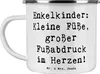 Mr. & Mrs. Panda Emaille Tasse Spruch Enkelkinder Produktbild-Vorschau 1