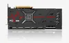The back of a black graphics card with red accents and branding. Náhled obrázku produktu