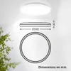 Plafonnier LED salle de bain projections d'eau plat, blanc Voir les images du produit 5