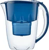 A blue and clear water filter pitcher is shown. Podgląd zdjęcia produktu