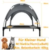XMTECH Hundeliege mit Dach Hundebett Haustierbett Produktbild-Vorschau 2