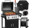 MalTec Gasgrill PartyTogether 3+1 + Schutzhülle, Produktbild-Vorschau 1