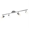 LED Deckenstrahler aus Chrom und Glas, Länge 95 cm Produktbild-Vorschau 1