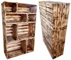 Geflammt Holzkisten 50 x 20 x 30 cm massive Weinkisten in Produktbild-Vorschau 3