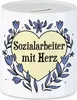Sozialarbeiter mit Herz Spardose  Geschenkidee Zum Danke Produktbild-Vorschau 1