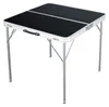 3-teiliges Campingmöbel Set Alu L80xB80xH70cm Anthrazit Produktbild-Vorschau 3