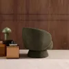 sweeek - 360°-Drehsessel mit Stoffbezug - Khaki Produktbild-Vorschau 6