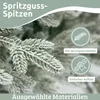 DELUKE® Weihnachtsbaum künstlich 160cm mit Schnee [Inkl. Produktbild-Vorschau 5