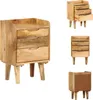 vidaXL Nachttisch Mangoholz Massiv 40 x 30 x 59,5 cm -  Produktbild-Vorschau 1