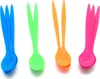 Bunte Joghurtlöffel Dessertlöffel Set 10 Stück 215mm farbig Produktbild-Vorschau 1