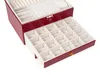 Coffret à bijoux Bestif BSB01 en simili cuir rouge - Voir les images du produit 8