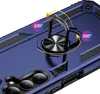 A close-up of a blue phone case with a ring holder, showing its features. Produktbild-Vorschau