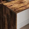 vidaXL Psací stůl kouřový dub 138,5 x 55 x 143 cm materiál Náhled obrázku produktu 4