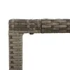 vidaXL 9-tlg. Garten-Essgruppe mit Kissen Grau Poly Rattan Produktbild-Vorschau 10