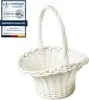 Blumenstreukörbchen 2er Set weiß Korb Hochzeiten und Produktbild-Vorschau 1